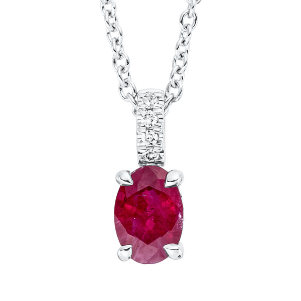 Brogle Classic Kette mit Rubinanhänger Brogle Classic Kette mit Rubinanhänger