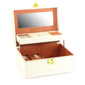 Friedrich Jewelry Case Ascot - Ivory White/Brown