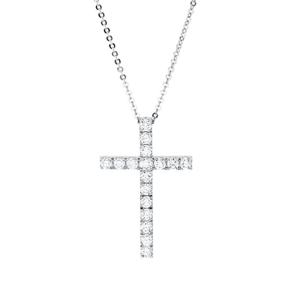 Brogle Classic Kette mit Diamantkreuz