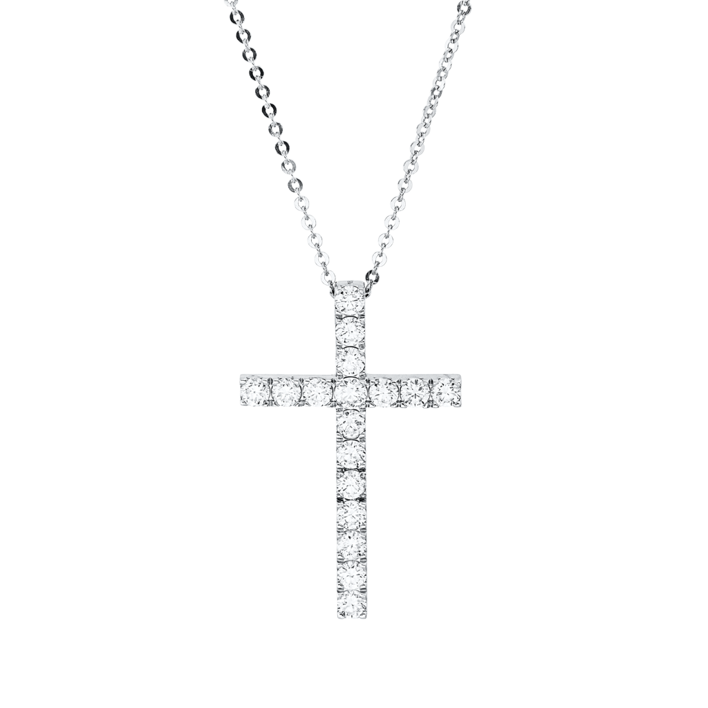Brogle Classic Kette mit Diamantkreuz Brogle Classic Kette mit Diamantkreuz