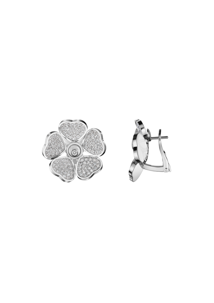 Chopard Happy Hearts Flowers Stud Earrings