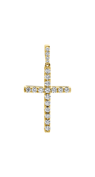 Brogle Classic Kreuzanhänger mit Diamanten
