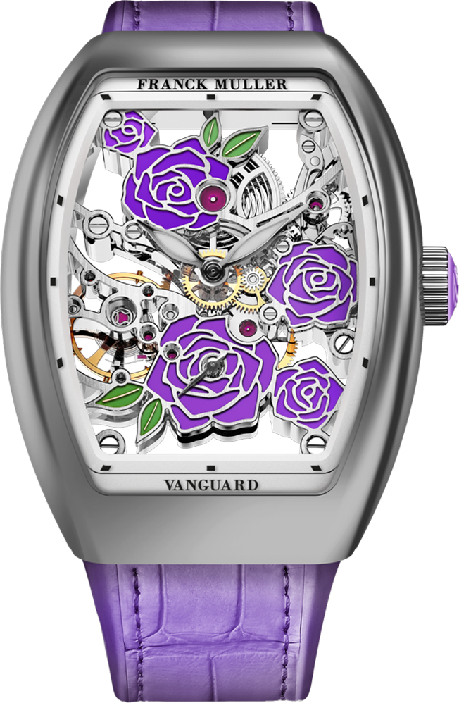 Franck Muller Vanguard Rose Skeleton 42.3 x 32mm