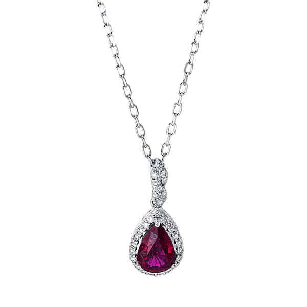 Brogle Classic necklace with ruby pendant Brogle Classic necklace with ruby pendant