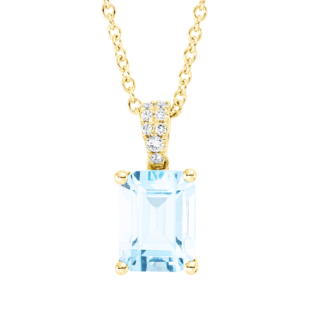 Brogle Classic necklace with sky topaz pendant