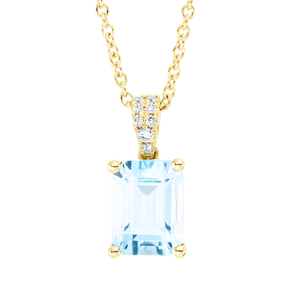 Brogle Classic necklace with sky topaz pendant