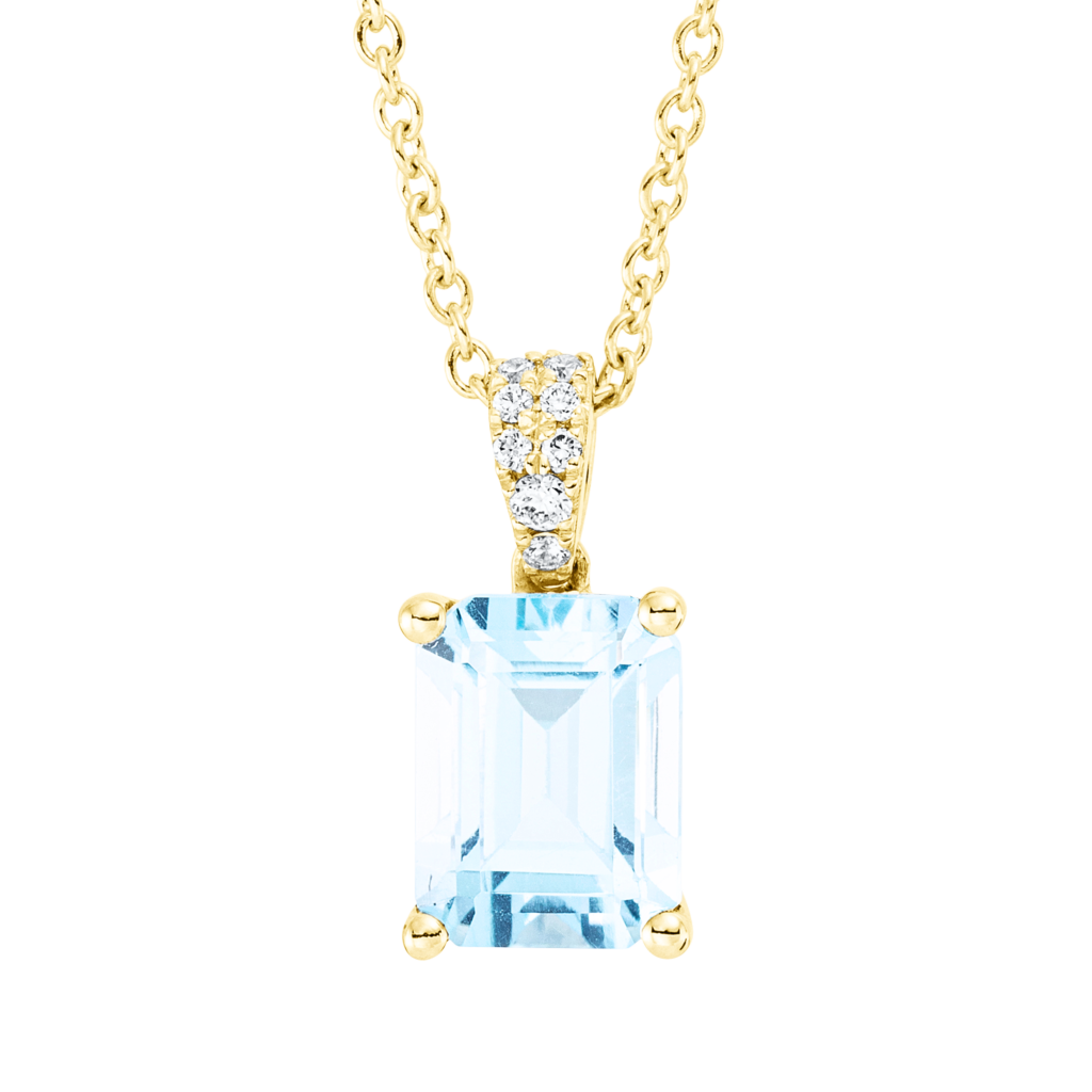 Brogle Classic necklace with sky topaz pendant Brogle Classic necklace with sky topaz pendant