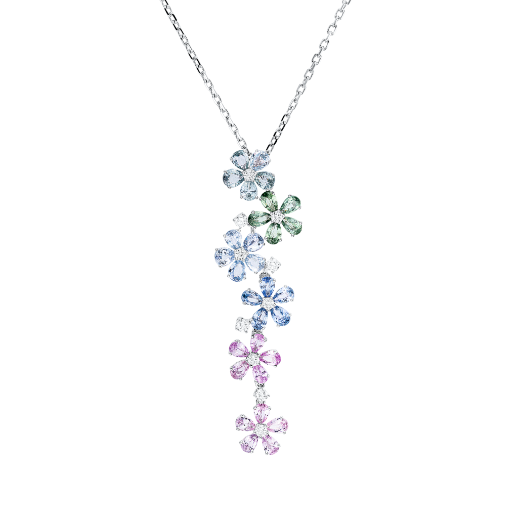 Brogle Selection necklace with sapphire pendant Brogle Selection necklace with sapphire pendant
