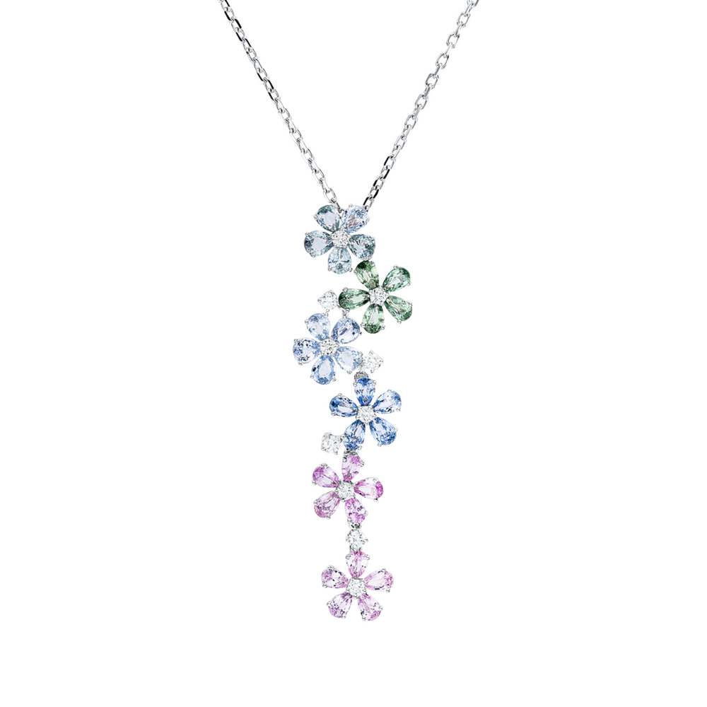 Brogle Selection necklace with sapphire pendant Brogle Selection necklace with sapphire pendant