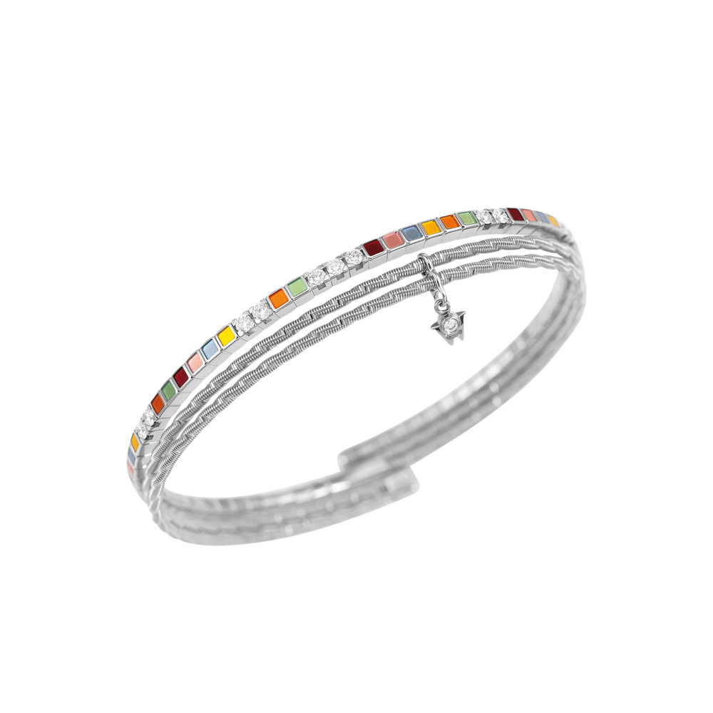 Wellendorff EMBRACE ME. Rainbow bracelet