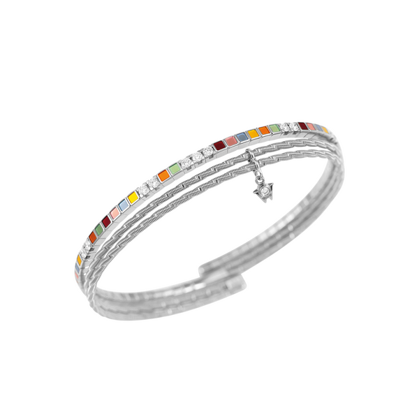 Wellendorff EMBRACE ME. Rainbow bracelet