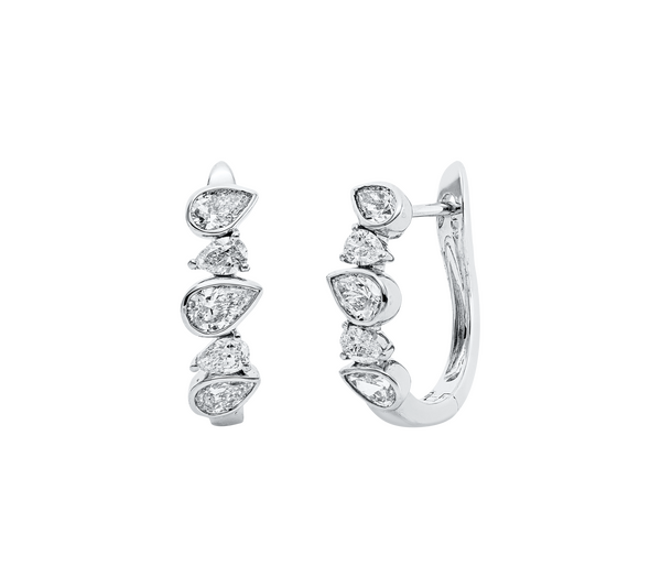 Brogle Selection diamond hoop earrings