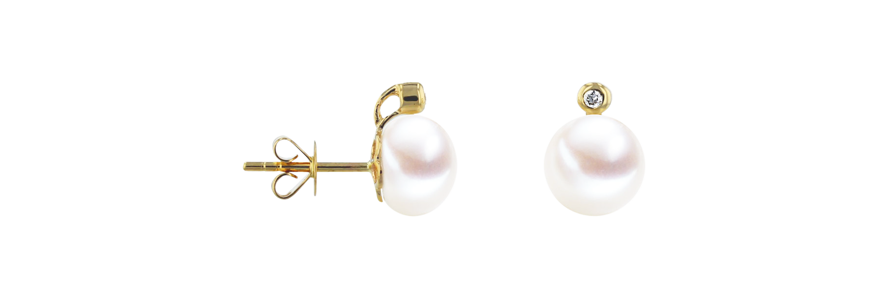 Brogle Classic freshwater pearl stud earrings Brogle Classic freshwater pearl stud earrings