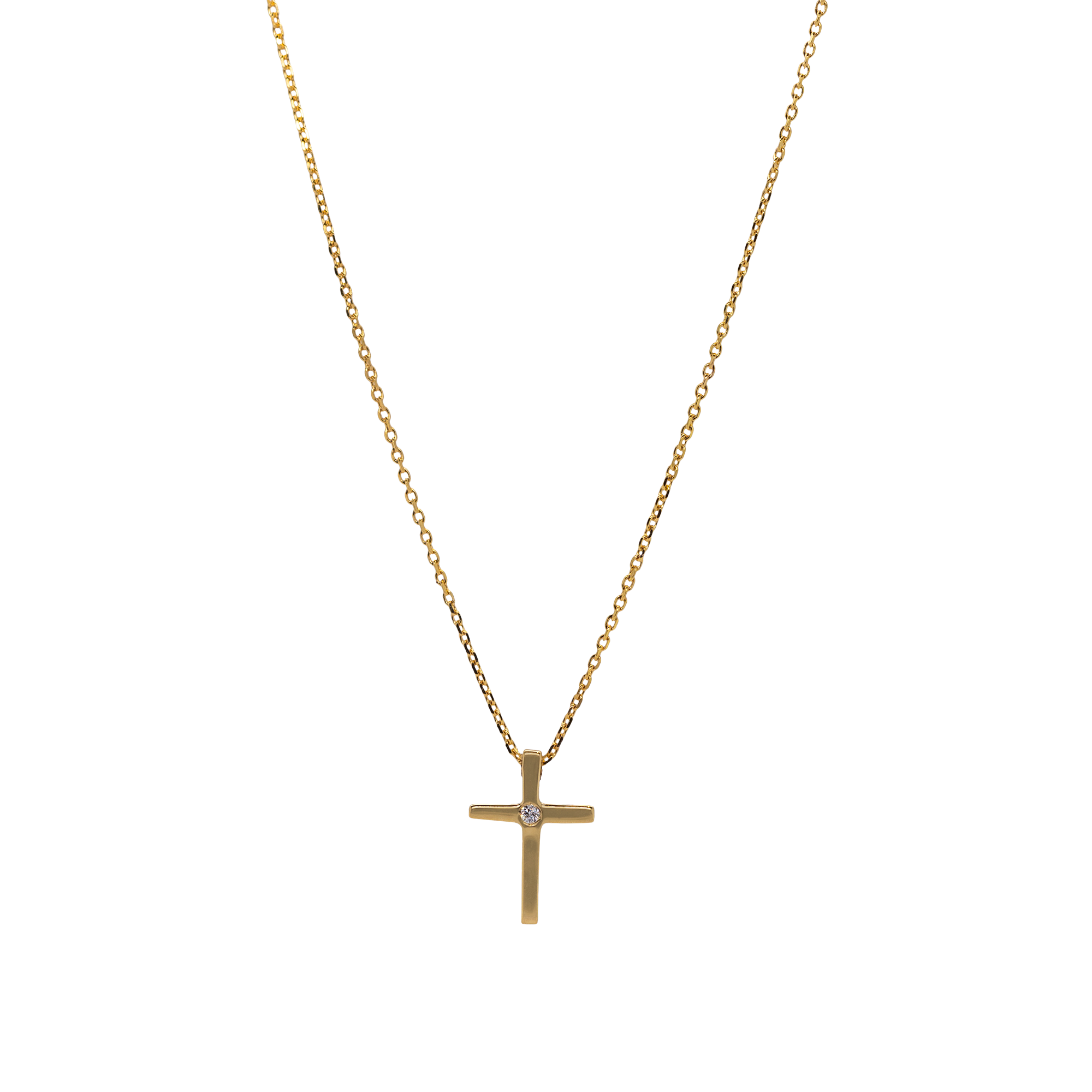 Brogle Classic necklace with diamond cross