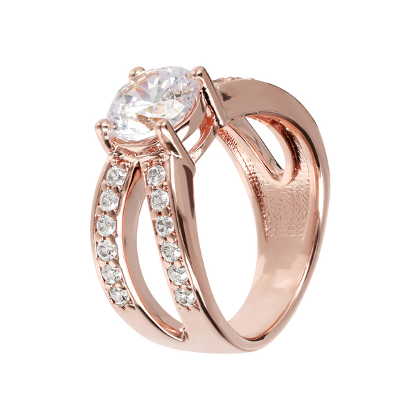 Bronzallure Altissima solitaire ring