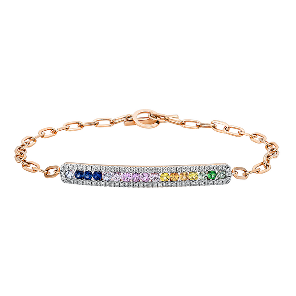 Brogle Classic bicolour sapphire bracelet