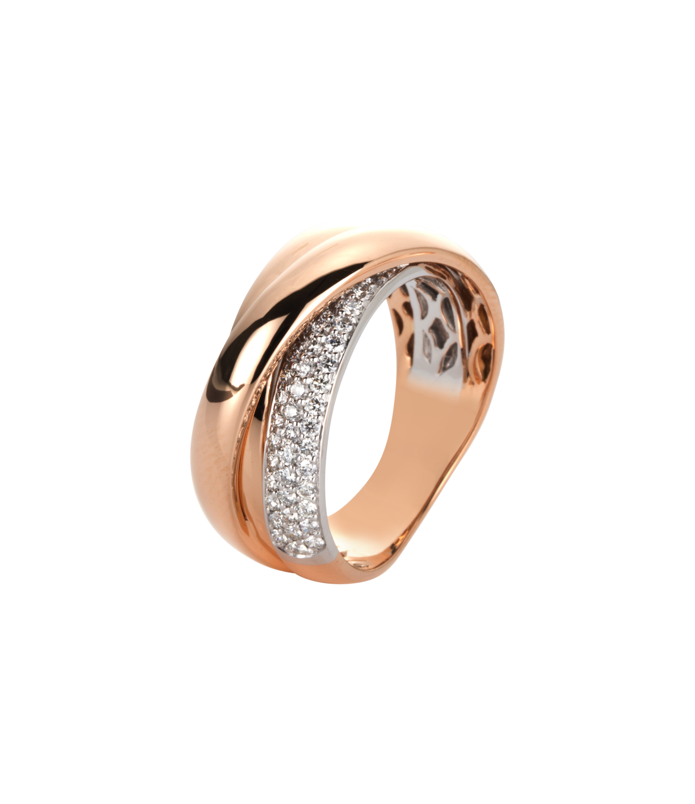 Brogle Classic Bicolor Diamond Ring