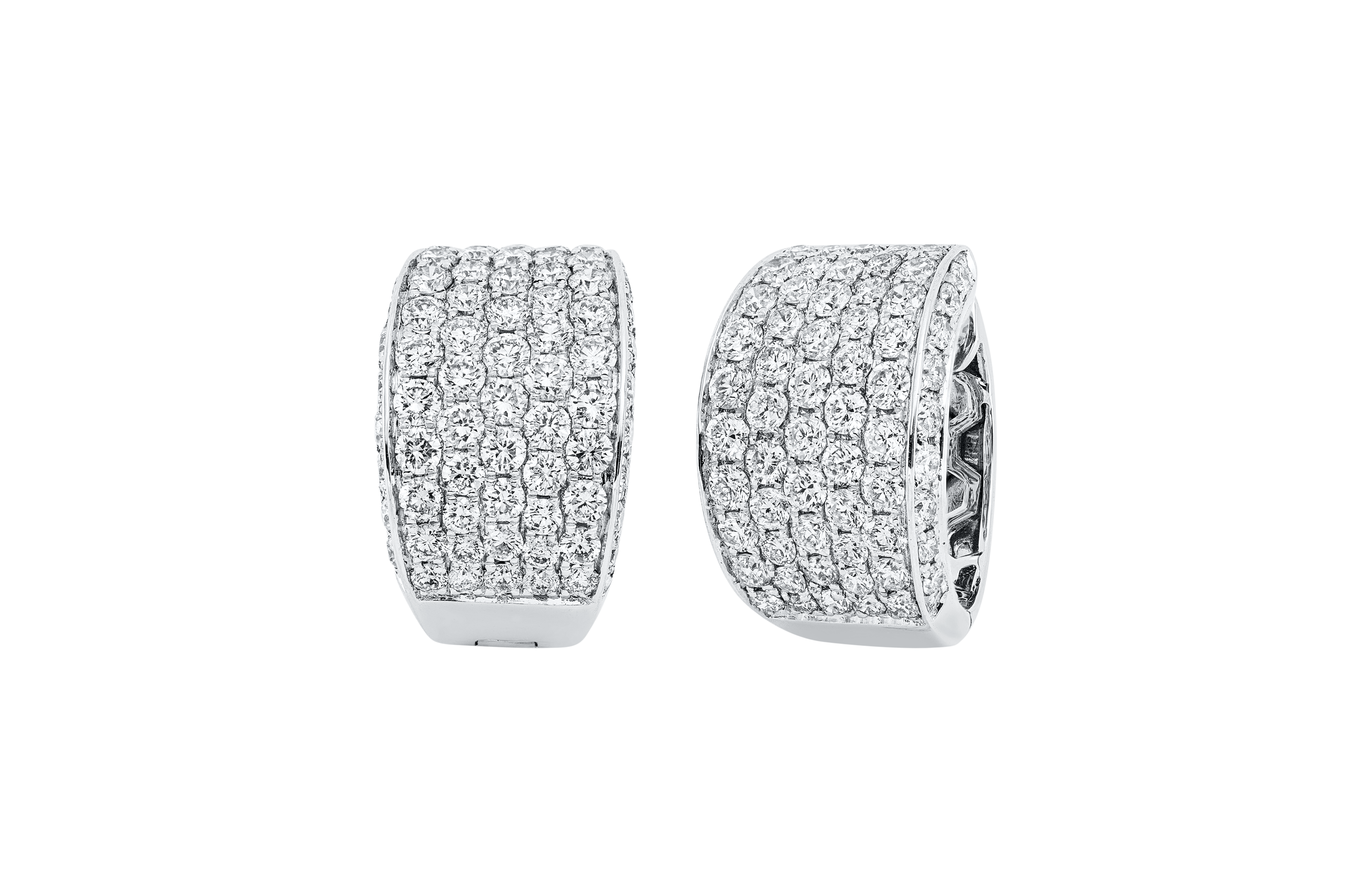 Brogle Selection diamond hoop earrings