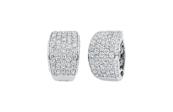 Brogle Selection diamond hoop earrings Brogle Selection diamond hoop earrings