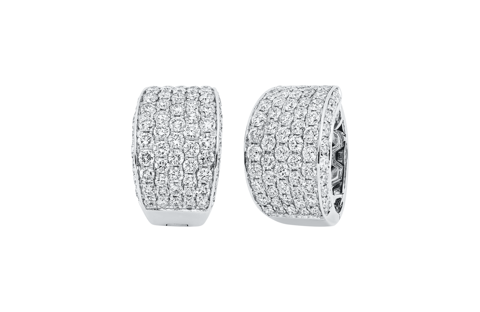 Brogle Selection diamond hoop earrings Brogle Selection diamond hoop earrings