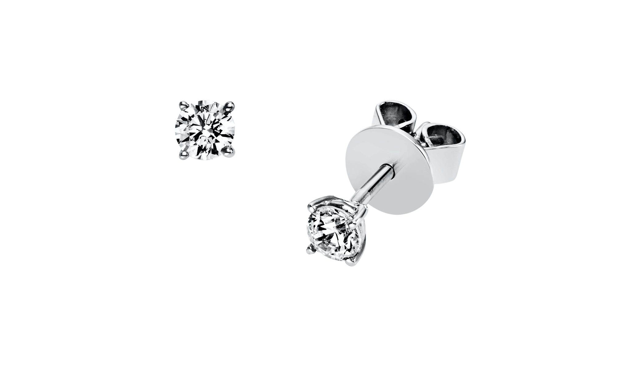 Brogle solitaire ear studs Julia up to 0.5 carat Brogle solitaire ear studs Julia up to 0.5 carat