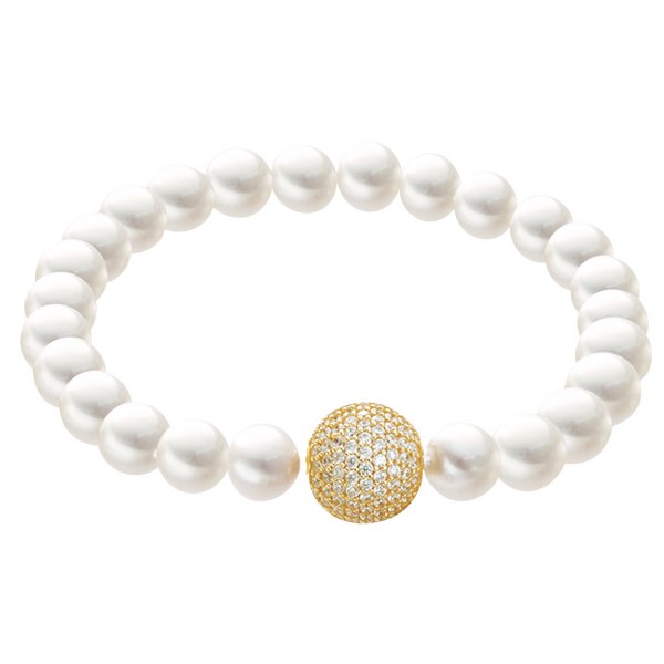 Brogle Selection Ocean freshwater pearl bracelet