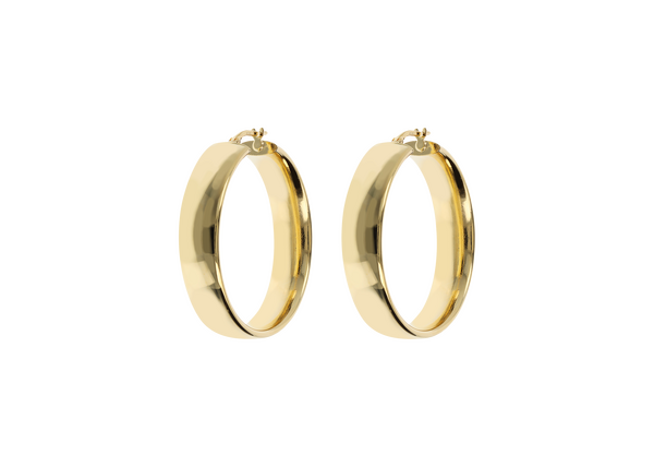 Bronzallure Golden hoop earrings Bronzallure Golden hoop earrings