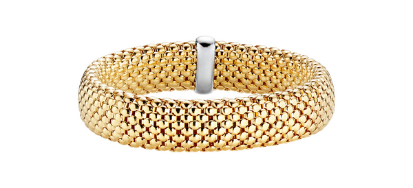 Brogle Selection gold bracelet flexible 14mm