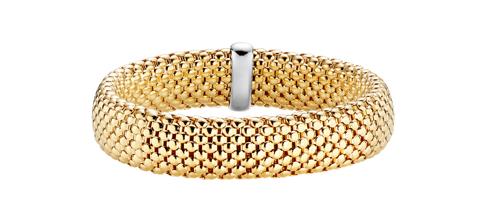 Brogle Classic gold bracelet flexible 14mm Brogle Classic gold bracelet flexible 14mm