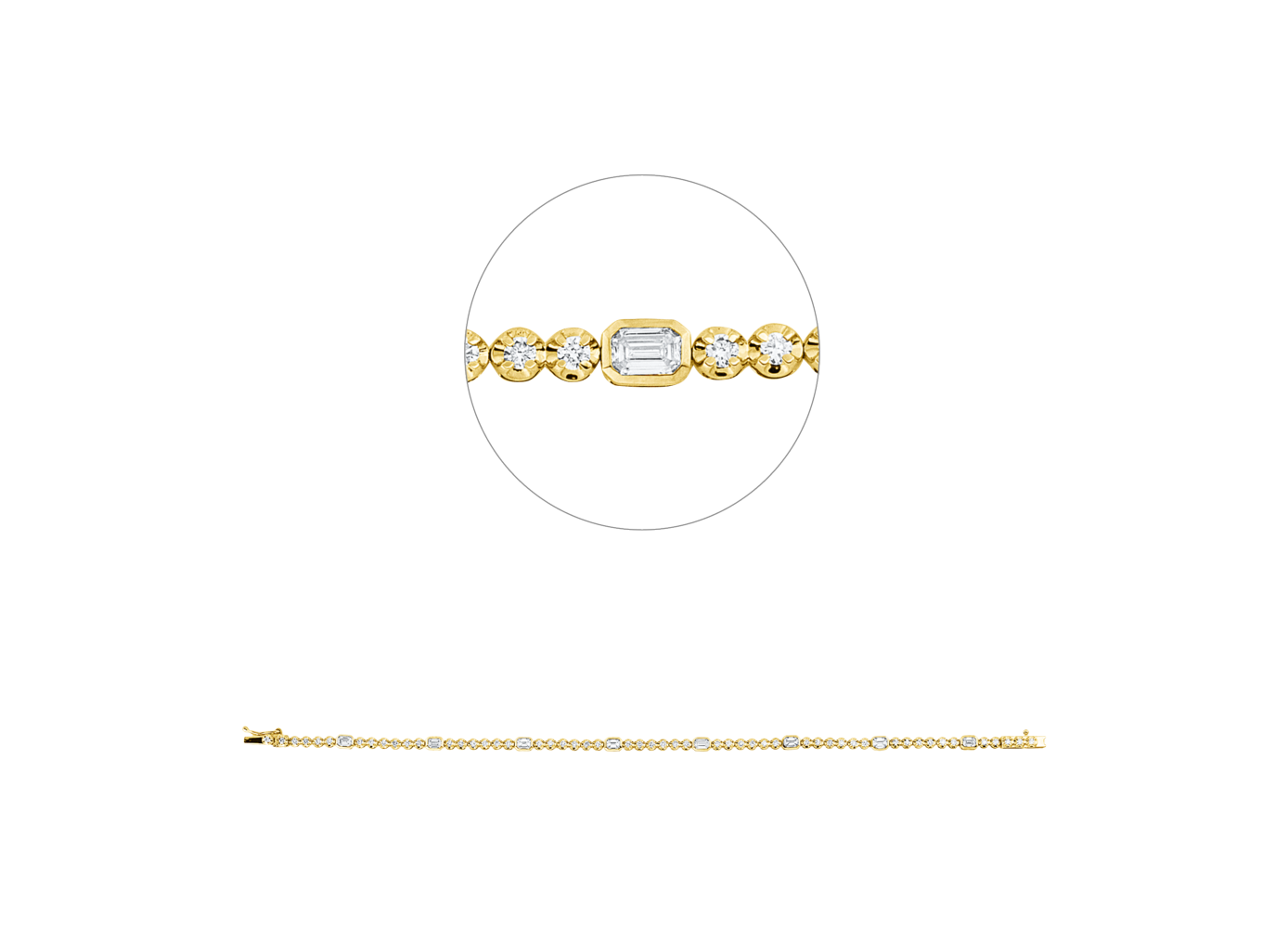 Brogle Selection Bicolor Diamantarmband