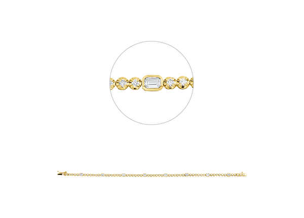 Brogle Selection Bicolor Diamantarmband