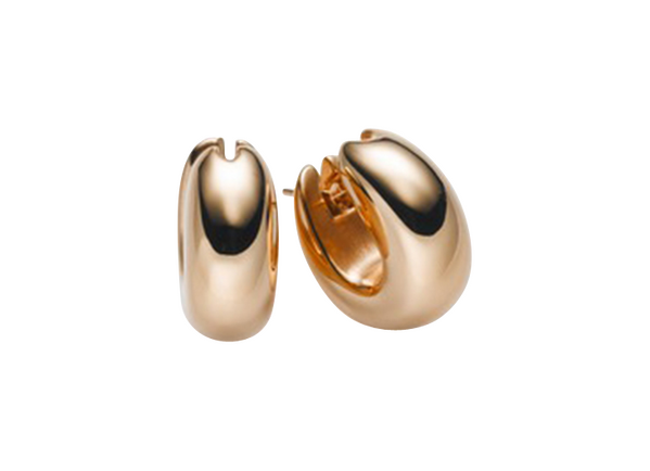 Brogle Classic gold hoop earrings 7mm Brogle Classic gold hoop earrings 7mm