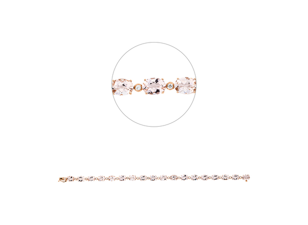 Brogle Classic Morganite bracelet Brogle Classic Morganite bracelet