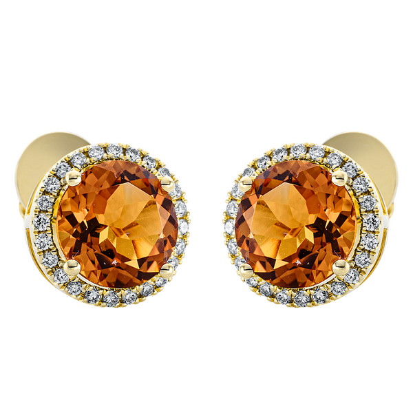 Brogle Selection Felicity stud earrings with citrines