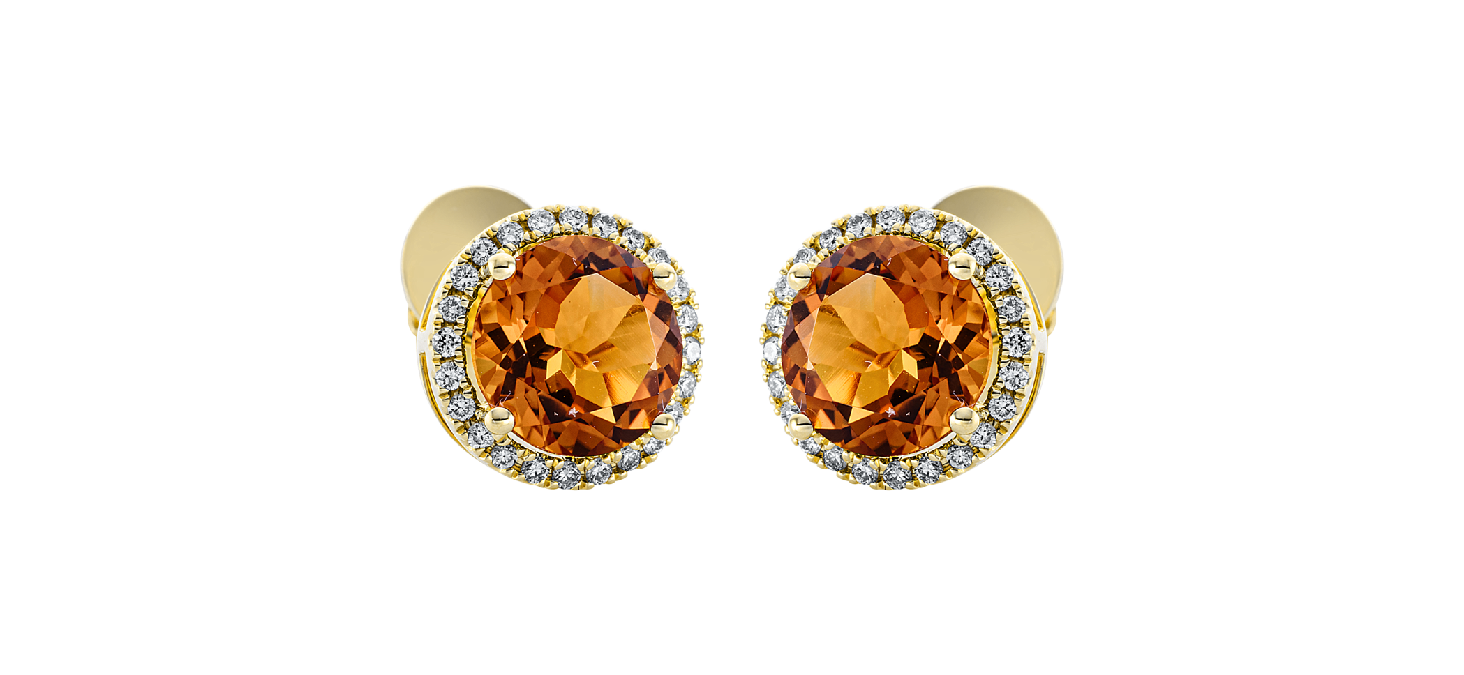 Brogle Classic citrine stud earrings Brogle Classic citrine stud earrings
