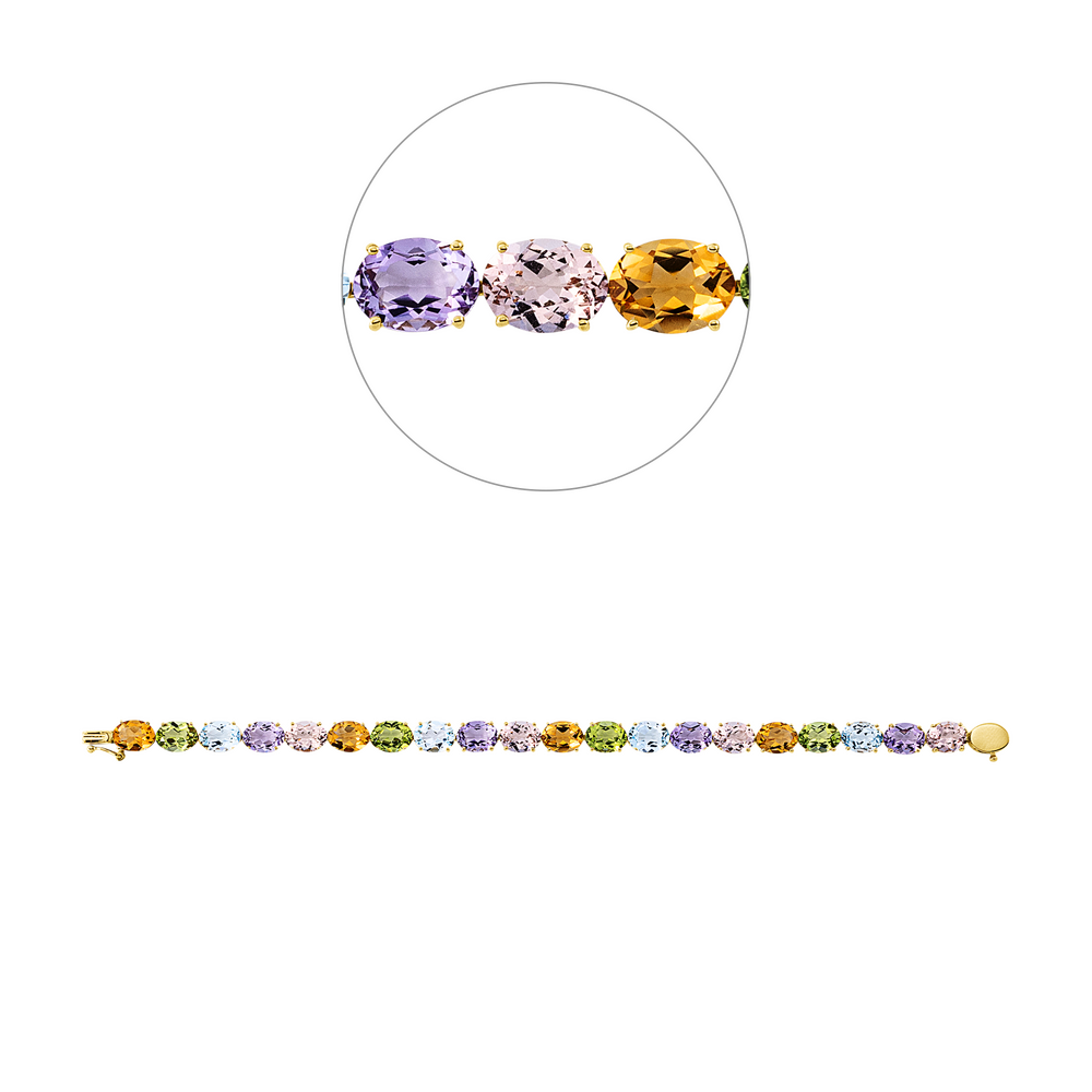 Brogle Selection colored stone bracelet