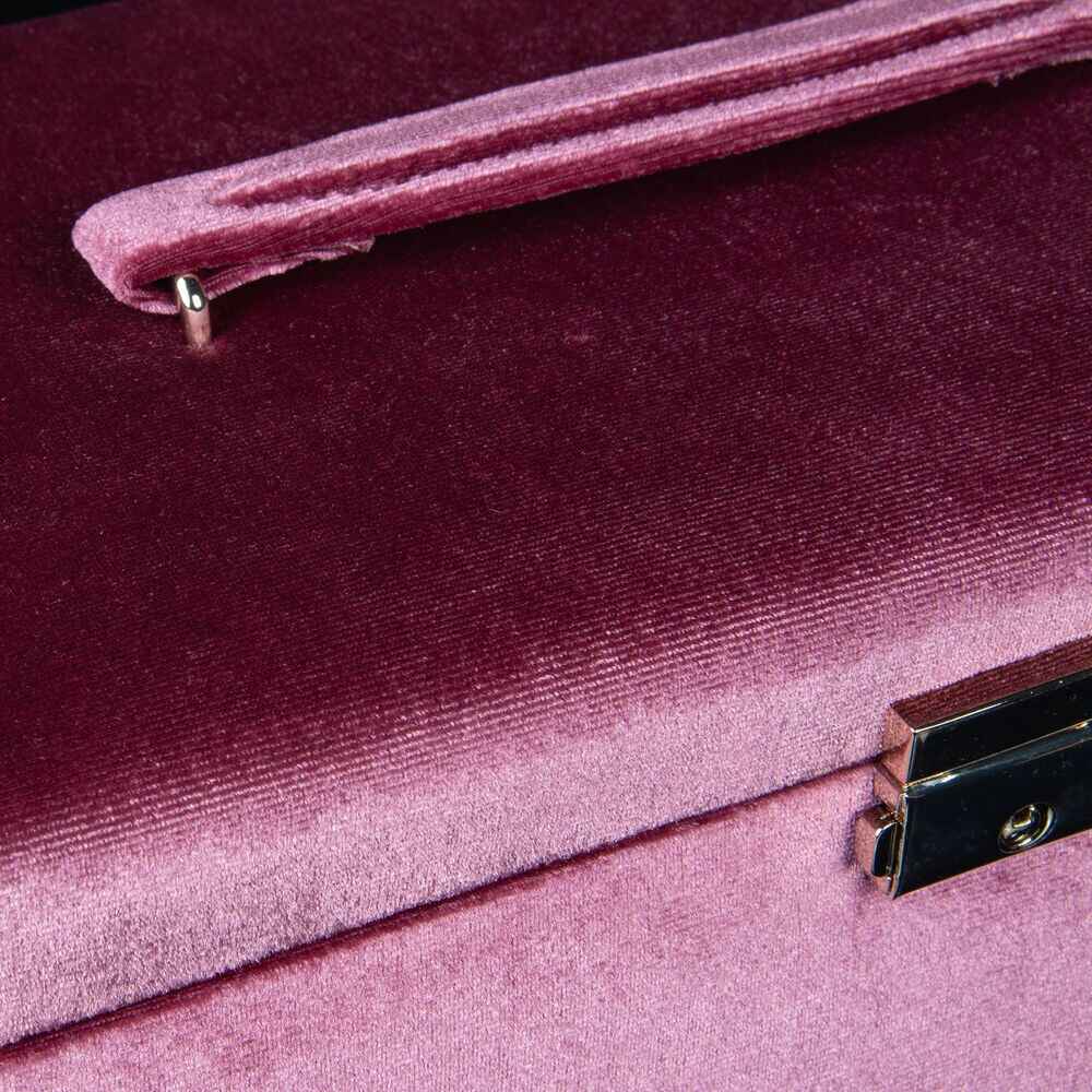 Friedrich Schmuckkoffer Chenille - Fuchsia