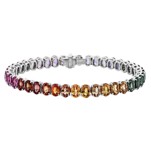 Brogle Selection Rainbow bracelet with sapphires