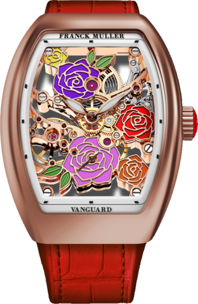 Franck Muller Vanguard Rose Skeleton 42.3 x 32mm Franck Muller Vanguard Rose Skeleton 42.3 x 32mm