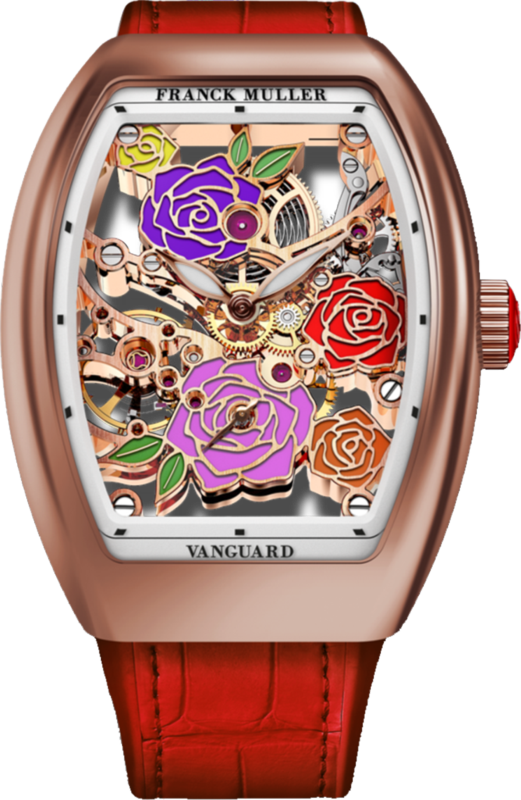 Franck Muller Vanguard Rose Skeleton 42.3 x 32mm Franck Muller Vanguard Rose Skeleton 42.3 x 32mm