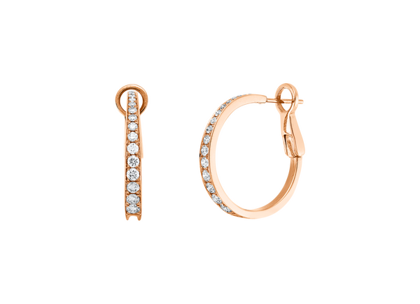 Brogle Selection diamond hoop earrings