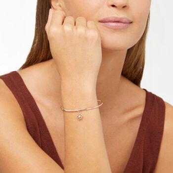 176339 DMC0025 SNOWX DB09R 110 Dodo precious snowflake charm 9k rose gold white diamonds b64b0290ba93b39fa