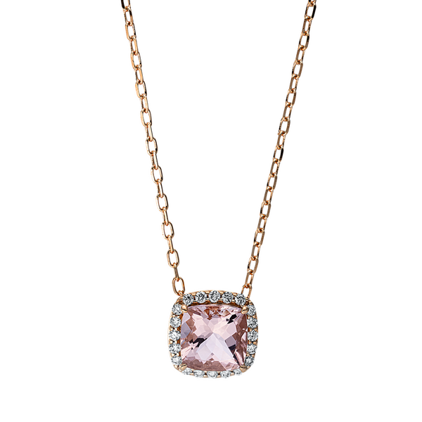 Brogle Classic Kette mit Morganitanhänger