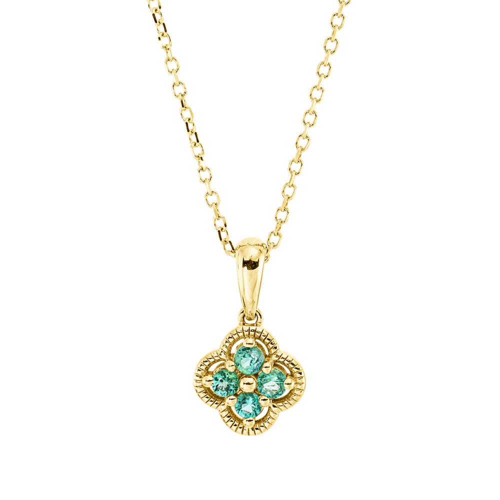 Brogle Classic necklace with emerald pendant