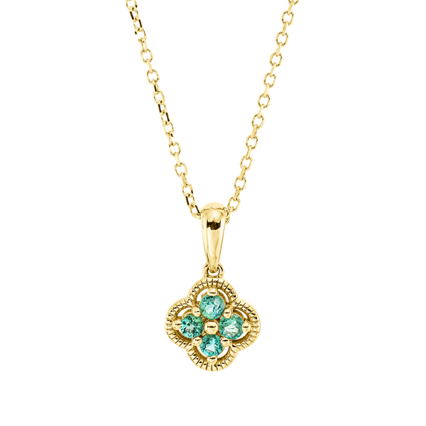 Brogle Classic necklace with emerald pendant