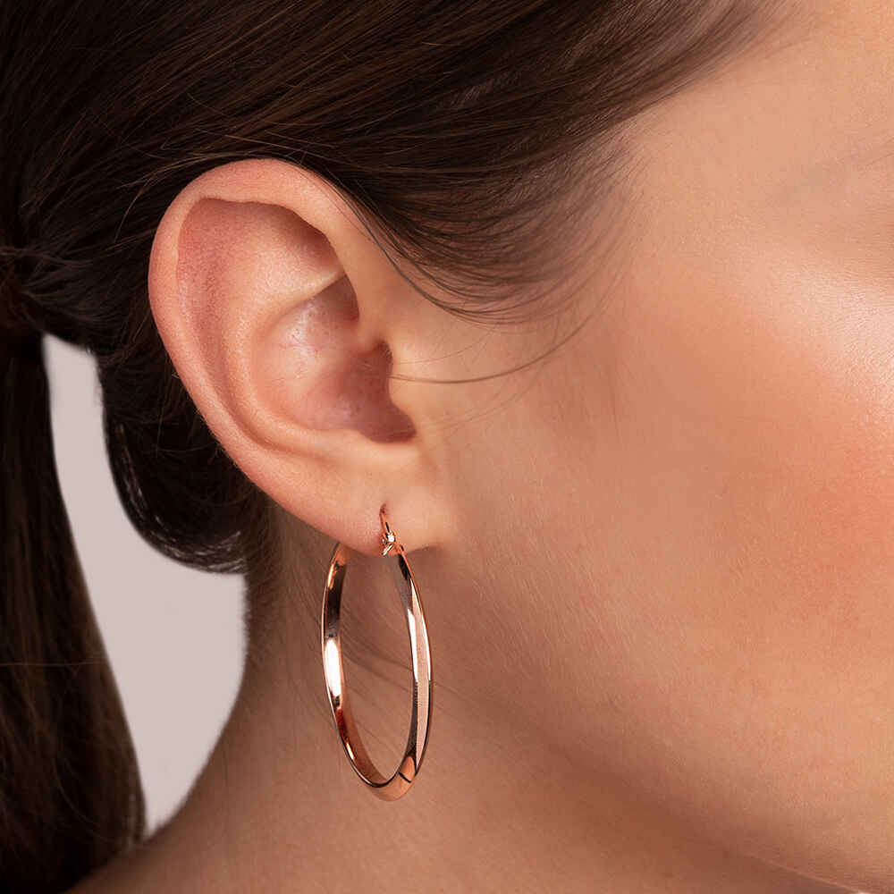 Bronzallure Purezza hoop earrings