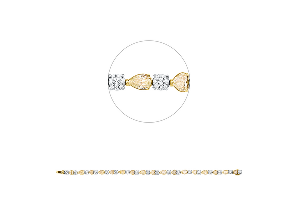 Brogle Selection bicolor diamond bracelet