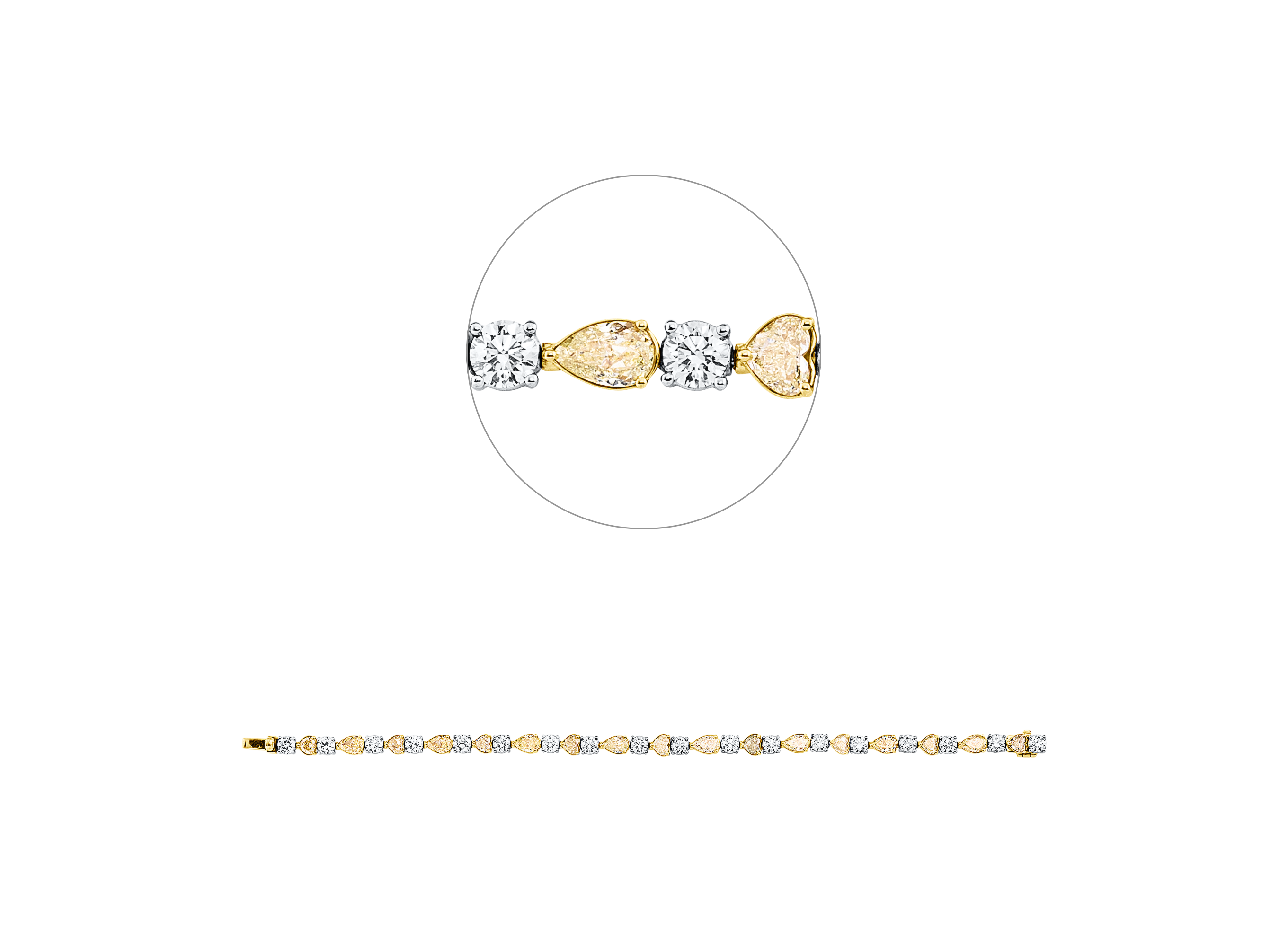 Brogle Selection bicolor diamond bracelet Brogle Selection bicolor diamond bracelet