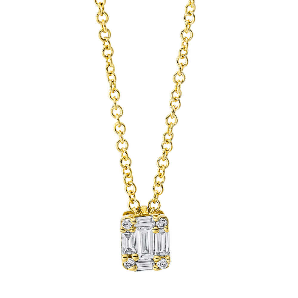 Brogle Selection Illusion gold chain with diamond pendant