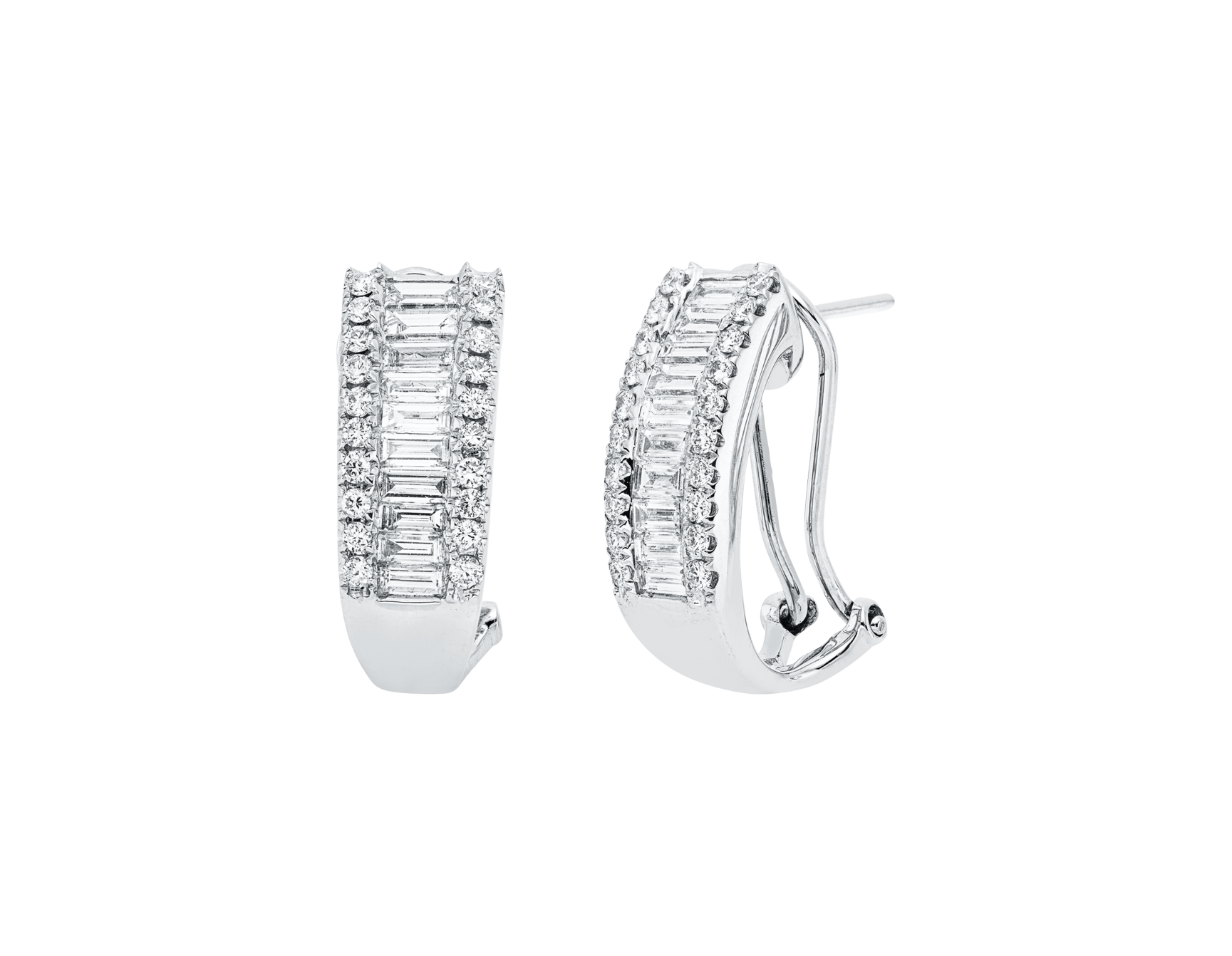 Brogle Selection diamond hoop earrings Brogle Selection diamond hoop earrings